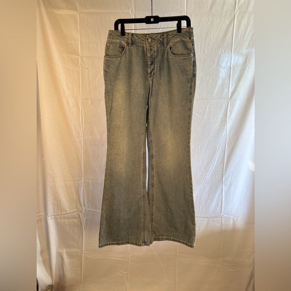NWT Pilcro Anthropologie Bootcut Jeans SZ 29 High Rise Trouser Button Fly 90s